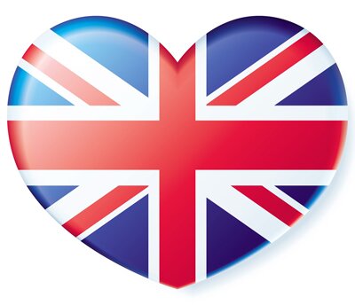 Union Jack heart shape